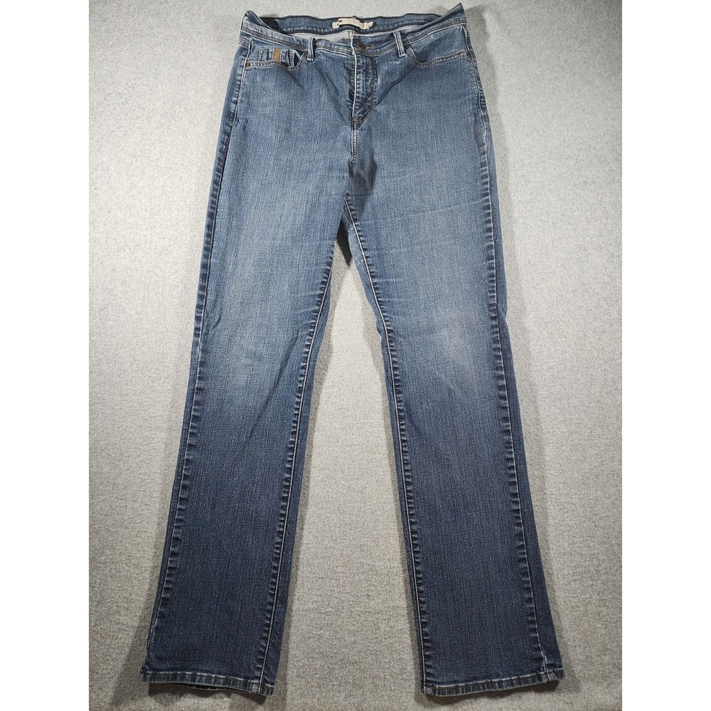 Levis Women's 512 Denim Jeans, 14, 32x34(Actual 32x32), Straight Leg Medium Wash